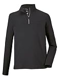 Killtec (KILAH) Herren Funktionsshirt mit Stehkragen und Reißverschluss KSW 37 MN LS SHRT, dunkelanthra, M, 38691-000