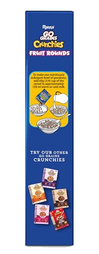 Image of Manna Fruit Rounds Multigrain Breakfast Cereal for Kids. No Maida, Made with 9 Grains. Fortified Cereal with 50% RDA of 23 Essential Vitamins and Minerals in every bowl. 250g
