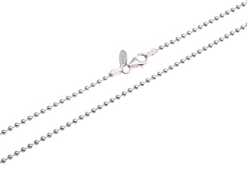 Silberketten-Store - Collar de plata de ley 2mm - Longitud 65cm