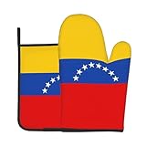 Ofenhandschuh mit Flagge von Venezuela, hohe Hitzebeständigkeit und Isolierpolster.