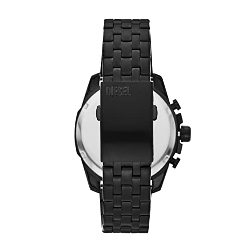 Diesel All-Gender 43Mm Baby Chief Quartz Stainless Steel Chronograph Watch, Color: Black (Model: Dz4617) #TOP3