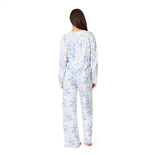 Image of PJ Salvage Women's [Amazon Exclusive] Cloud Jersey Open-bottom Pajama 2-piece Pj Set