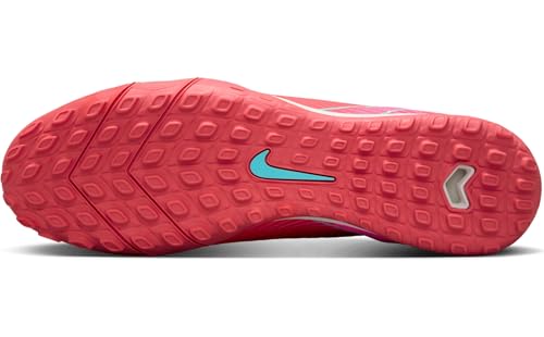 Nike Nike Mercurial Superfly 10 Academy TF High-Top Soccer Shoes (FQ8331-800, Ember Glow/Aurora Green) Size 4
