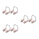 Kisangel 3sets Swim Mask Nose Cover Durable Nose Clip for Fresh/Salt Water Comfortable for Boys and Girls Adults Swimming Metal Pool Accessories 2pcs*3