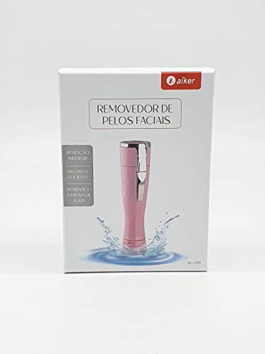 Andoer Removedor de pêlos elétrico portátil Removedor de pêlos faciais feminino indolor
