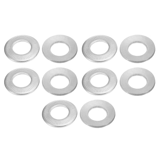 PATIKIL Rondelle a Disco a Molla Belleville Acciaio Inossidabile 304, 10pz, Guarnizione Piatta Conica Scanalata M20x40mm per Applicazioni Automobilistiche, Industriali e di Costruzione