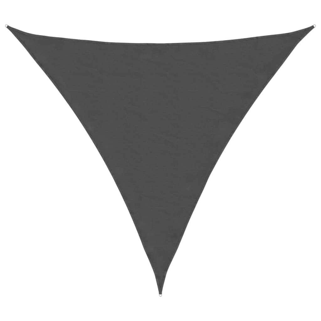 Voile d'ombrage triangulaire 4x4x4 m Oxford avec cordes fixation pour jardin