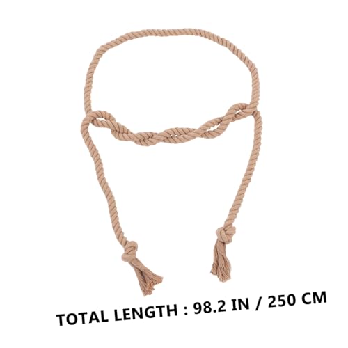 Gothic Waist Belt for Adults Cotton Linen Long Robe Belt for Pastor Costume Decorative for Trousers and Robes2