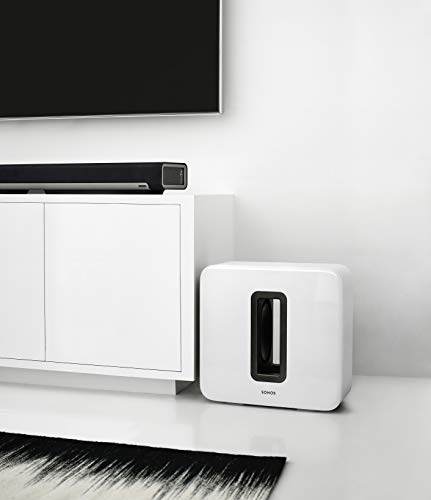 Sonos SUB I subwoofer, kompatybilny z systemem głośników Sonos Smart, czarny biały biały