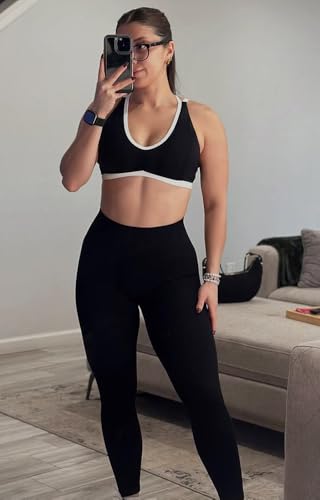 Aoxjox Women's Workout Fitness Rory Ruched Sports Bras Yoga Crop Tank3