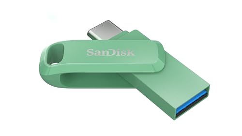 Image of SanDisk Ultra Dual Drive Go USB Type- C, Absinthe Green, India, 150MB /s 64GB, Mobile Pendrive