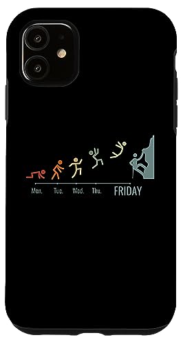 Bouldern Klettersport Felsklettern Bergsteigen Kletterer Hülle für iPhone 11