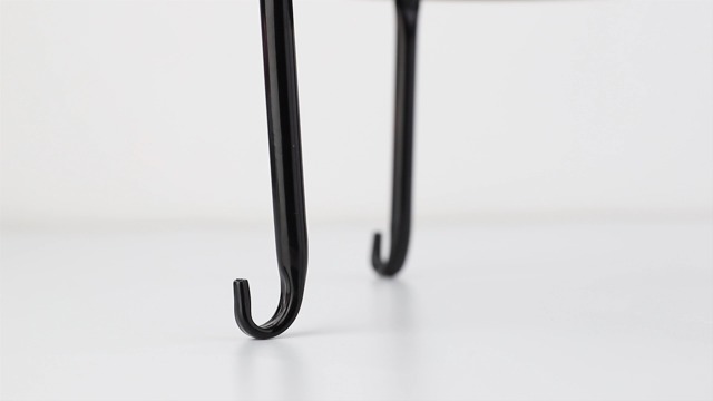 Lewondr Metal Potted Plant Stands, 3 Pack 9" Heavy Duty Rustproof Iron Round Flower Pot Stands, Indoor Outdoor Plant Holder Support Rack for Planter Flowerpot Patio Garden - Black