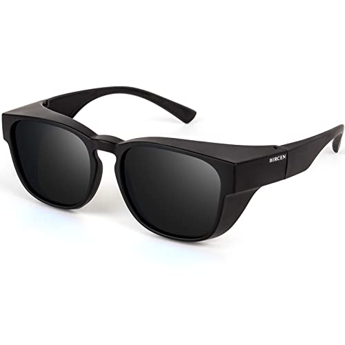 Polarized Fit Over Sunglasses: Wrap Around Over Glasses Sunglass for Men Women UV Protection