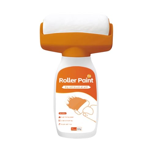 fayarrd Rodillo de pintura para paredes de casa, 2 en 1 para arañazos y pintura con 500 g | Portátil para bricolaje puertas móviles, construcción baño cocina, ideal para pintar paredes interiores