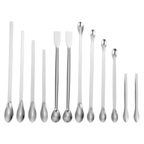 Cuchara dosificadora de acero inoxidable para embalaje profesional y laboratorio jojofuny