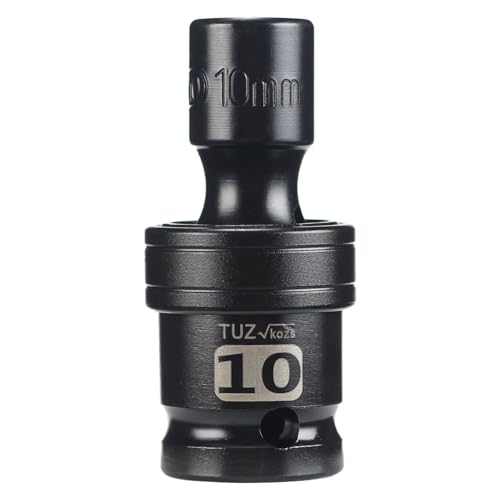 Image of 1 /2 inch Universal Joint Socket.1 /2-Inch Drive Shallow Impact Universal Joint Swivel Socket.Chrome Molybdenum Steel.6 Point, Metric 10mm
