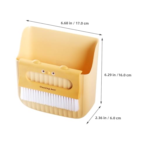 FONDOTIN Mini Besen und Kehrschaufel Set Kompakt und Leicht Kratzfeste Borsten Langlebiges für Tisch Büro und Kleine Flächen Vielseitig Einsetzbar zur Gründlichen Reinigung – Bild 4