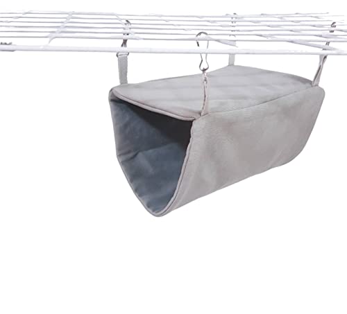 Image of Grey Color Bird Nest House Hammock Hanging, Hideaway for Small Birds sush as Budgies Cockatoo Lovebird.