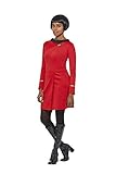 Smiffys 52586M Offiziell lizenzierte Star Trek Original-Serie Operations Uniform, Damen, Rot, M - EU Größe 40-42