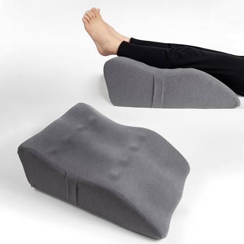 Leg Elevation Pillow with Soft Memory Foam, Wedge Pillow for Reading, Rest, Surgery, Relieves Back, Hip, Knee Pain and Improves Blood Circulation