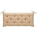 vidaXL Cuscino per Panca da Giardino Elegante Resistente Arredi Tessili per Esterni Antipolvere Decorativo Beige 120x50x7 cm in Tessuto Poliestere