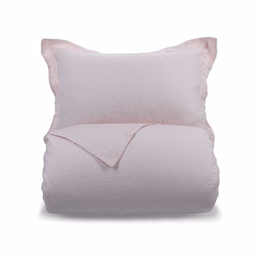 Luxury Linen Bed Linen - Single Flat Sheet Blush Pink