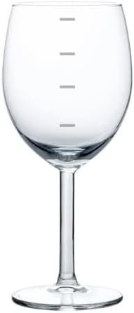 Vista 2 de MIP Wine Glass Goblet Gift Discreet Portion Control Measuring Cup 4 8 12 and 16 Ounces (17 oz Stemless)