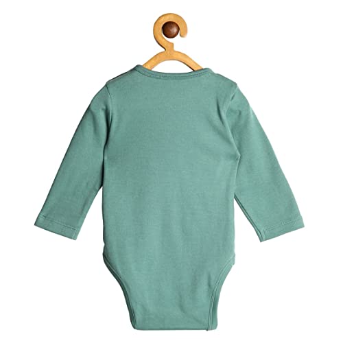 Image of miniklub Baby Round Neck Full Sleeve Knitted Cotton Body Suit, Pack of 3 (Multi Color)