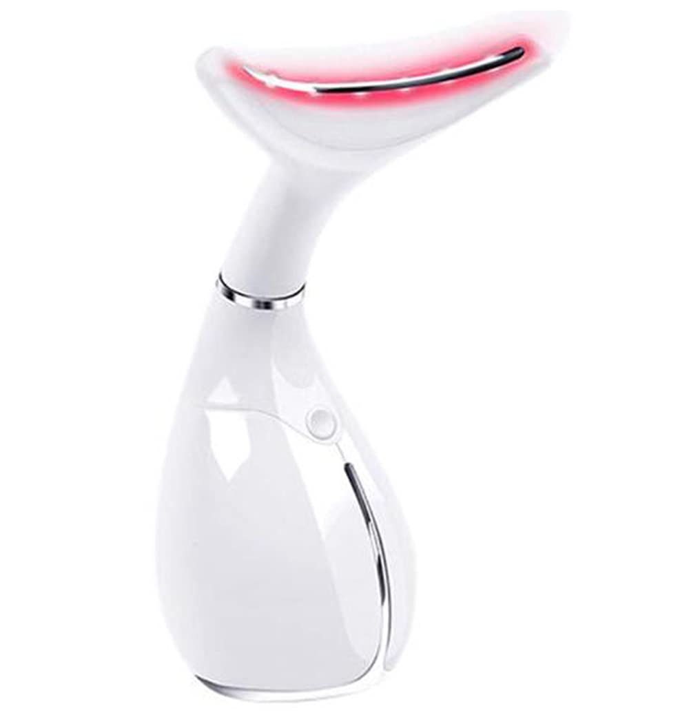 SHXPLOOS Masajeador Facial con Forma de V, Máquina de Estiramiento Facial Antiarrugas con Cuello Estiramiento Facial, 45 ℃ ± 5 ℃ Masajeador Facial con Calor magnético Anti 3 Modos, USB Recargable