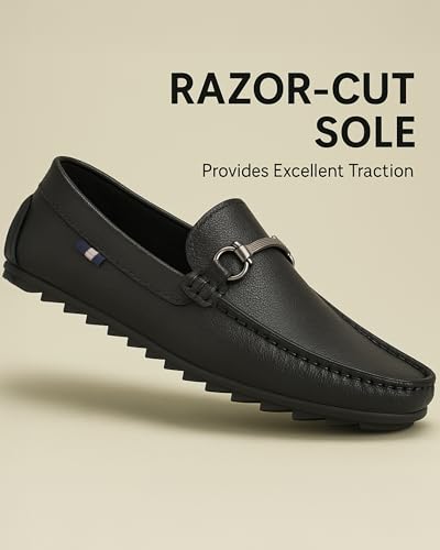 Image of Kraasa Men Premium Causal Loafers | Driving Loafers | Lighweight Slip-On's | Soft Cushioned Insole | Super Flexible, Comfortable for Men