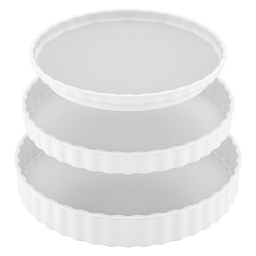 Priksia 3 Stück Drehteller Organizer, Küchen Kühlschrank Organizer, 360° Lazy Susan Drehbares Gewürzregal… – Ansicht 1