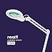 Neatfi 1,200 Lumens Super LED Magnifying Lamp with Clamp, Dimmable, Includes Microfiber Cleaning Cloth, 5 Inch Diameter Lens for Reading, Sewing, Crafting (White, 5 Diopter)