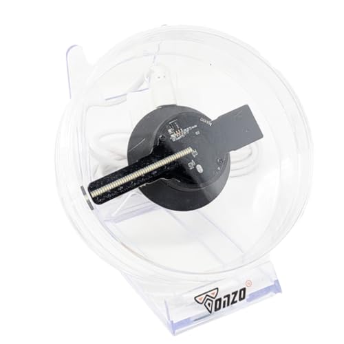 Image of TONZO 11 cm Tabletop 3D Hologram Fan Display with Acrylic Cover | 48 LED Mini Holographic Advertising Display, 2200x160 Resolution, App Control | 3D Video & Image Display for Shop, Parties & Events
