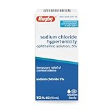 Rugby Sodium Chloride Hypertonicity Ophthalmic Eye Solution 5% - Sodium Chloride Eye Drops for Temporary Corneal Edema Symptom Support - Alcohol-Free - 0.5 Fl. Oz. (1-Pack)