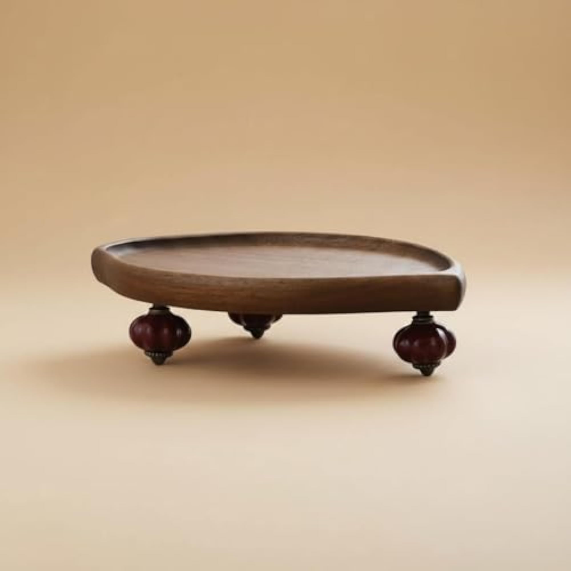 Wooden Display Tray Retro Design Vanity Organizer