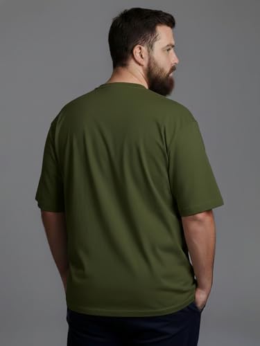 Image of XENOVAURBAN Mens Plus Size Cotton T-Shirt Combo | Combo Pack of 2 Unisex Fit Plus Size Printed Tshirts