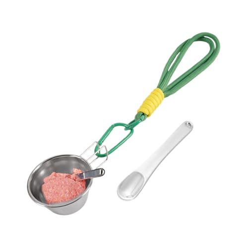 Design leggero e portatile: caratterizzato da un design riutilizzabile facile da pulire, la ciotola per esche da pesca utilizza acciaio inossidabile 304 per offrire funzionalità durature, supportando la gestione senza soluzione di continuità dell'esca sia che tu stia pescando in laghi, fiumi o zone costiere