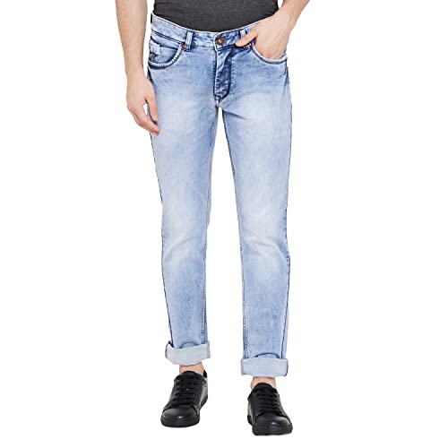 Image of Duke Men's Slim Jeans (SDD5082 L.Blue 30