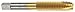 Morse Cutting Tools 92512 Spiral Point Taps, High-Speed Steel, Titanium Nitride (TiN) Coated Finish, Plug Type, H3 Pitch Diameter, 3 Flutes, 3/7"-10 Size