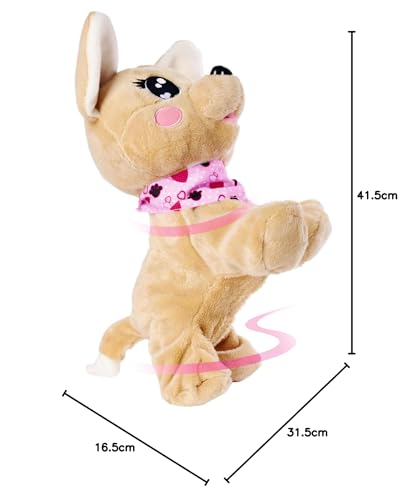 Simba 105893500 - Chichi Love Baby Boo, DEUTSCHE Version, Reagiert Auf 12 Sprachbefehle, Mit Über 60 Verschiedenen Sounds, 30cm, Chihuahua Plüsch Hund, Interaktives Haustier, Ab 3 Jahren