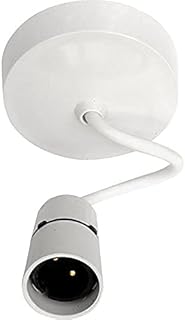 Light Fitting Ceiling Pendant with Lampholder BN Set 6 inch Flex Cable White | Pendant Light Fixtures | Ceiling Pendant Li...