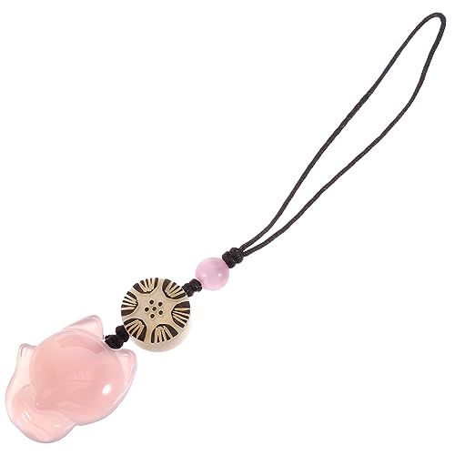 Pendentifs rose en calcédoine pour Noël et décoration créative de téléphone