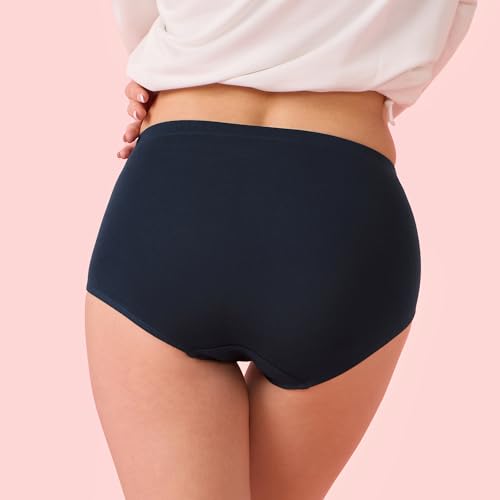 Image of Enamor Women's Cotton Blend Classic Solid Briefs
