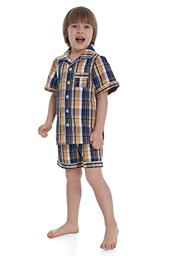 Lavenderi Toddle Kids Girls Boys 100% Cotton Short Sleeve Pajama Set, Pajama Short Set for Kids (Size 2 Toddler-14 Years)2