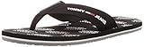 Authorised Stockist Tommy Hilfiger Tommy Jeans Print Beach Sandal, Chanclas Hombre, Negro (Black Bds), 41 EU