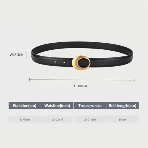 Skinny Belts Women Fashion Gold Oval Buckle Thin Belts Jeans Dress Coat Adjustable Genuine Leather Slim Waist Belt2