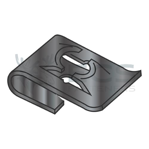 Generic C8031-832-4 Type J Steel Spring Nut Black Phosphate - ECS-214939