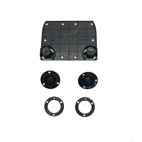 Universal Parts Hoverboard Pad Replacement Kit - Black, Adult, Outdoor, 41.5mm Rubber Pads, Foot Brake