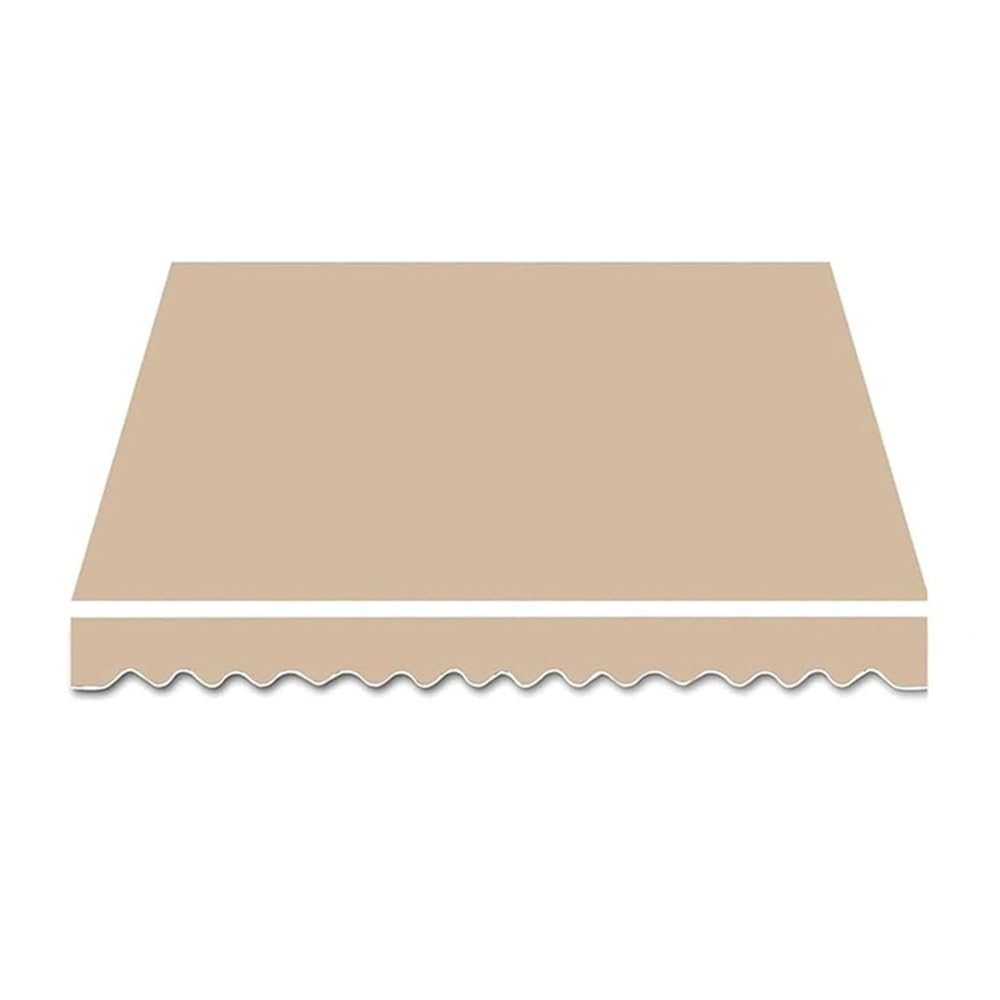 Toile de rechange pour auvent rétractable 4,3 x 3 m gris en polyester imperméable